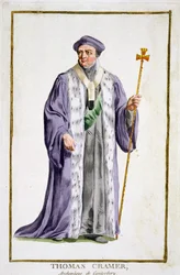 Thomas Cranmer, aartsbisschop van Canterbury, uit 